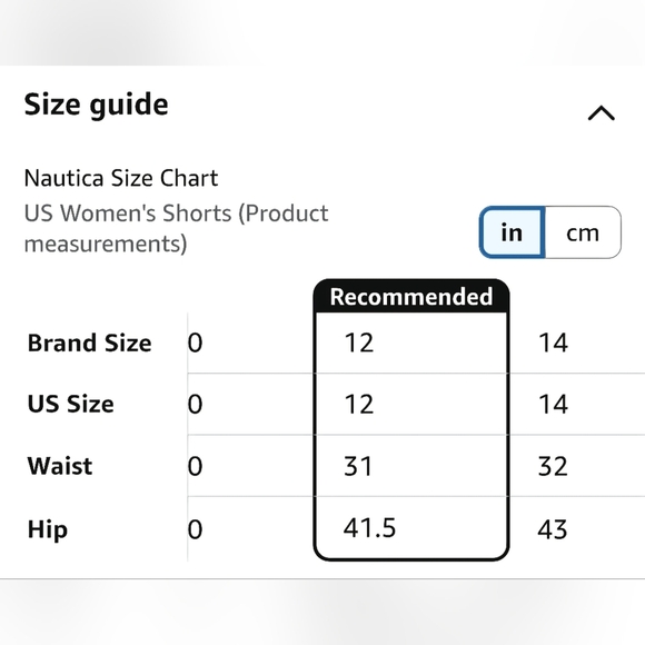 NWOT White Nautica Women's Comfort Tailored Stretch Cotton Solid Short | Size 12 - Picture 6 of 6